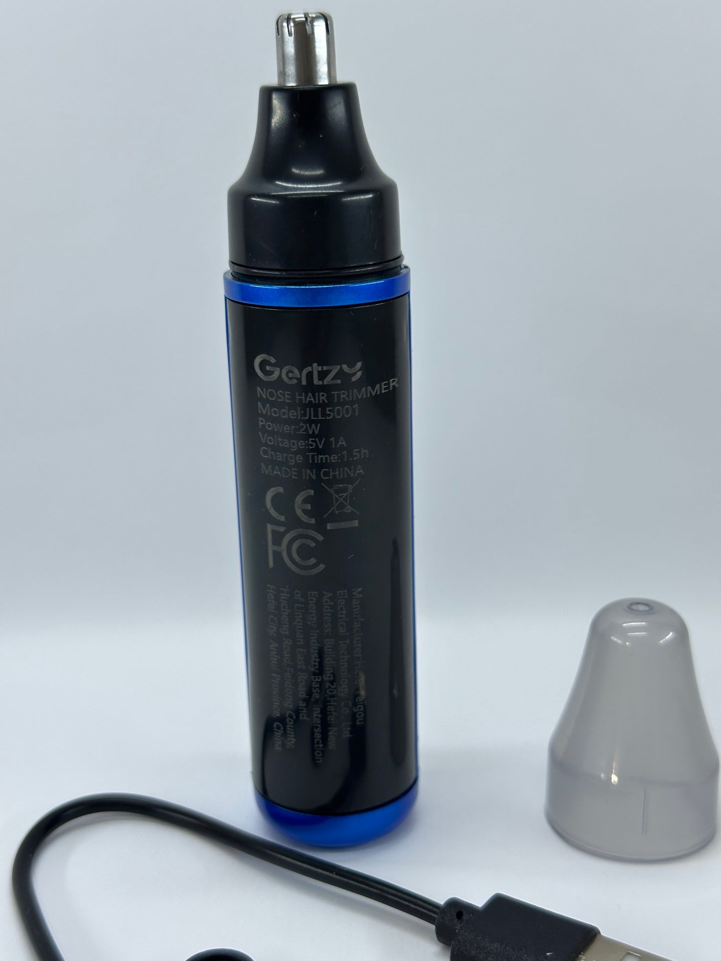 Прецизен електрически тример за нос и уши – Gertzy JLL5001, USB презареждаем